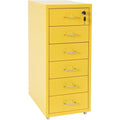 Classeur jaune (28 x 41 x 69 cm), espace de rangement genereux