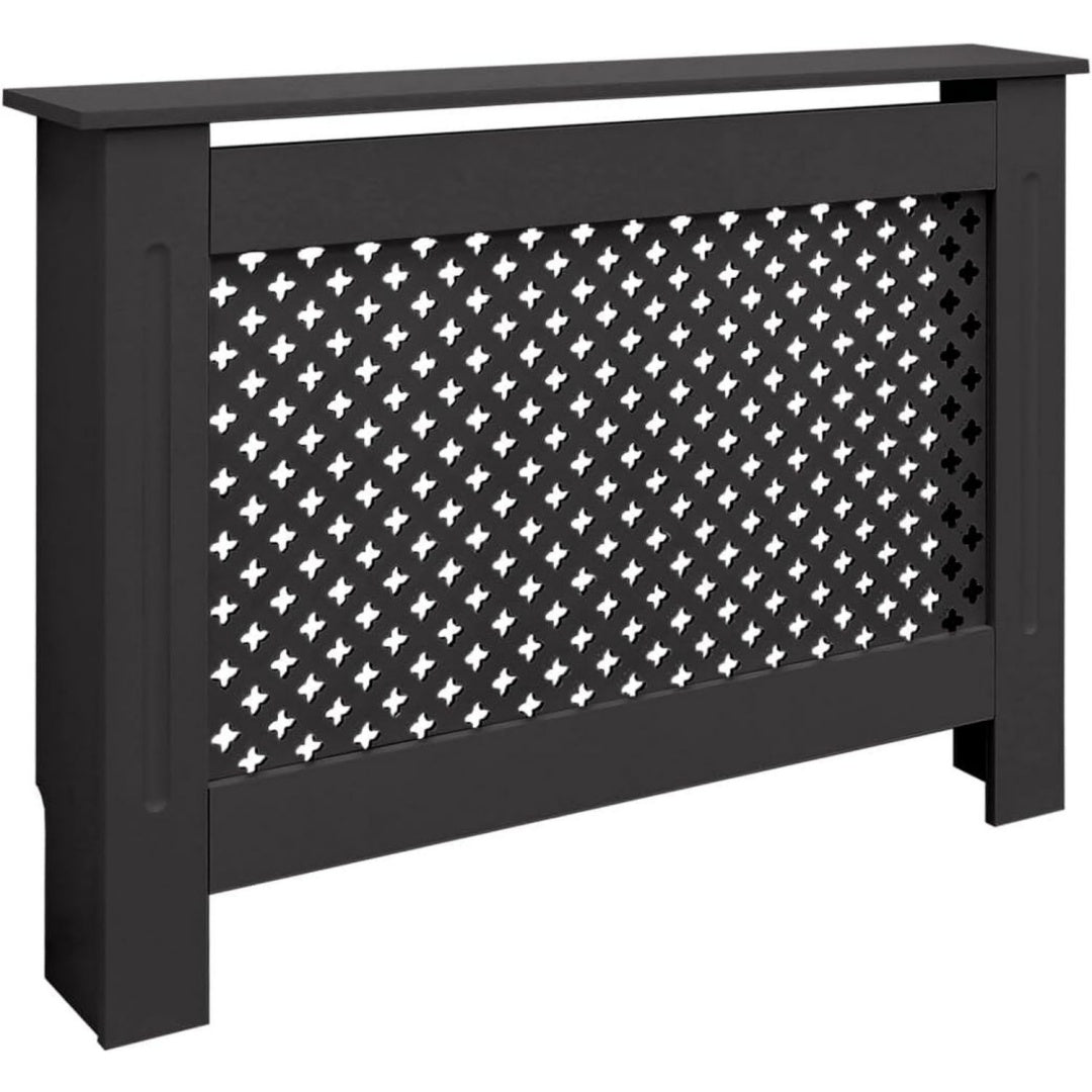 elegant etagere murale en MDF gris fonce pour sejour