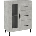 Buffet chaleureux contemporain en bois gris