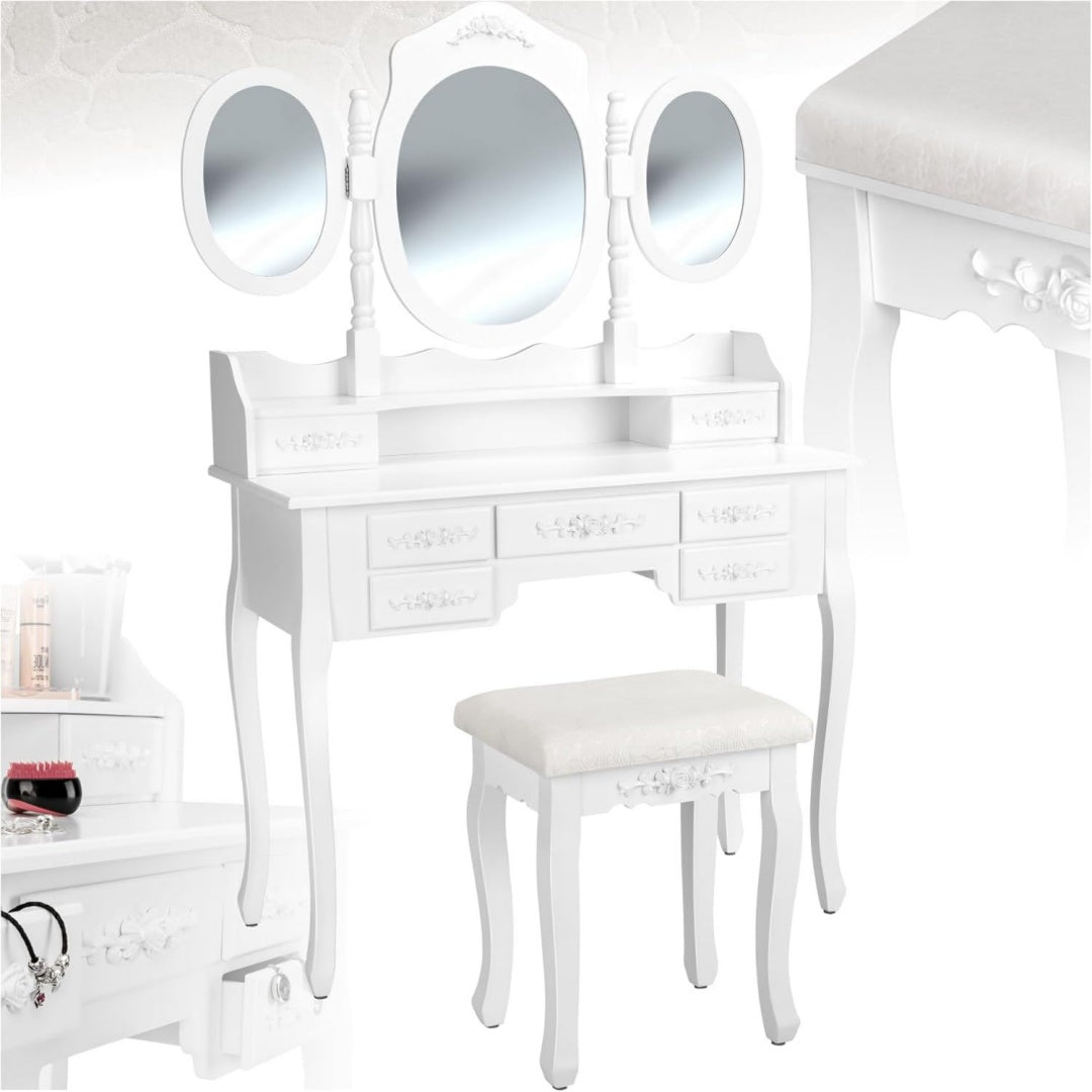 Coiffeuse ideale entree gris clair moderne
