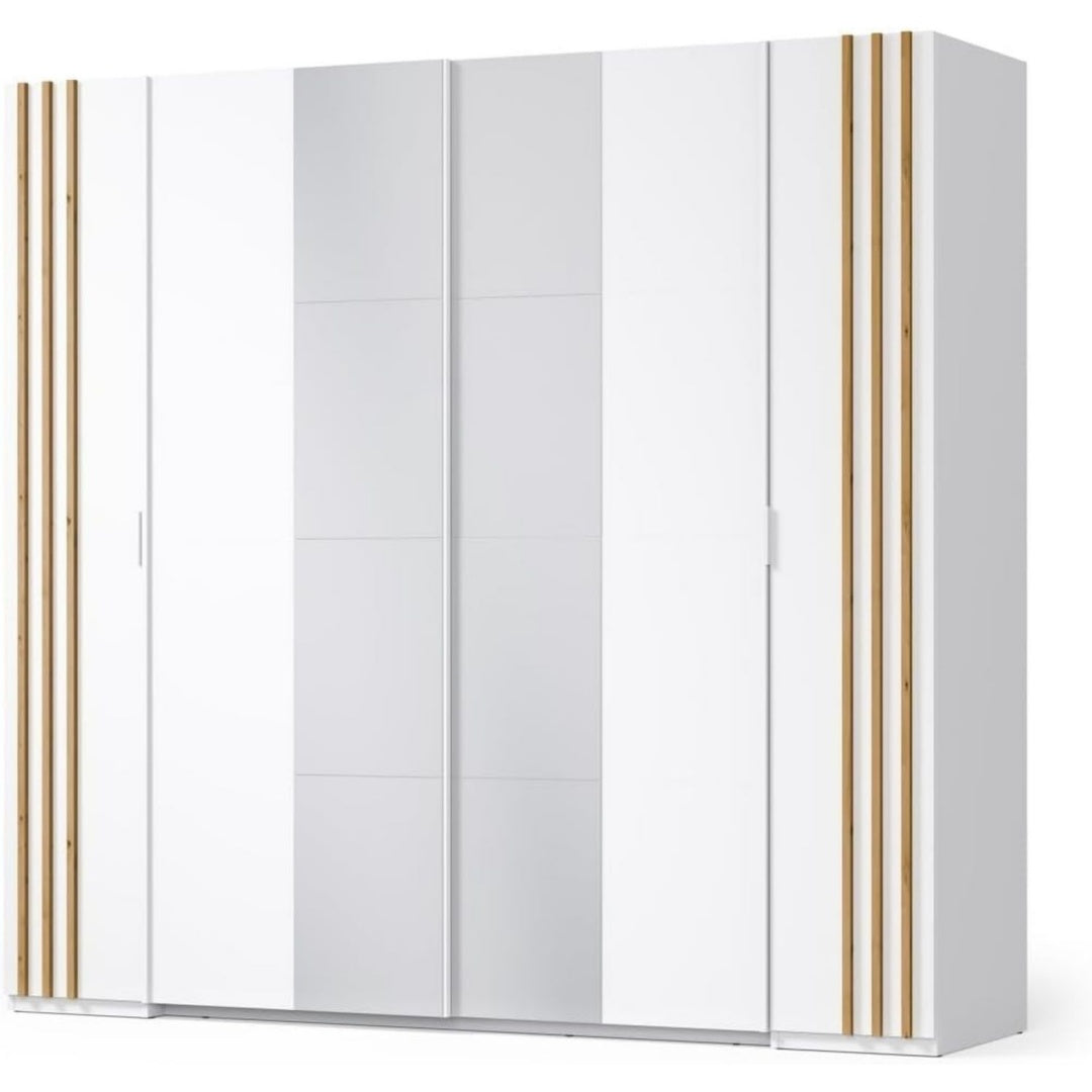Armoire en chene et MDF avec 10 etageres
