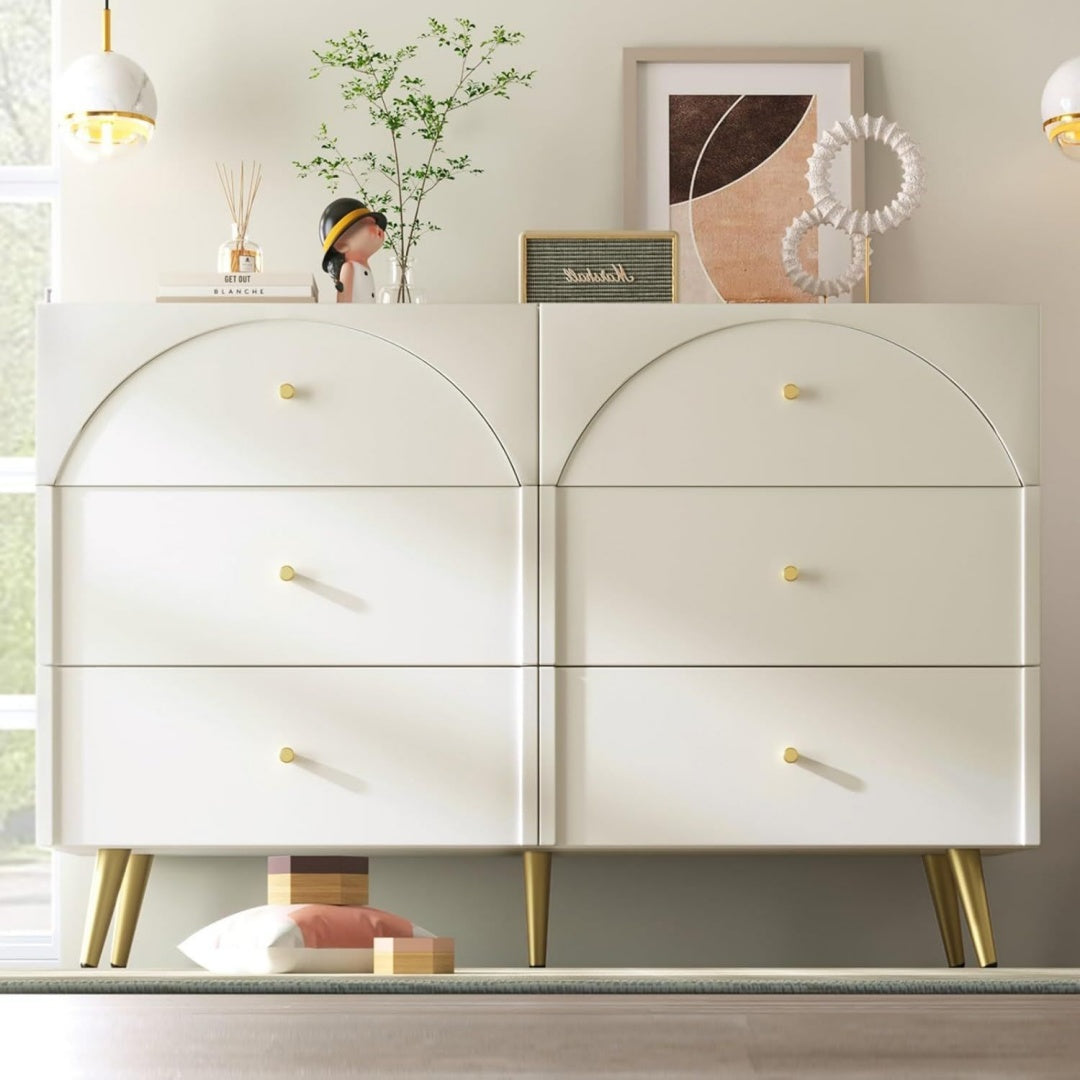 En acier commode gris clair 40 x 120 x 85 cm