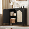 80 x 35.5 x 83.5 cm, buffet haut gris fonce en bois