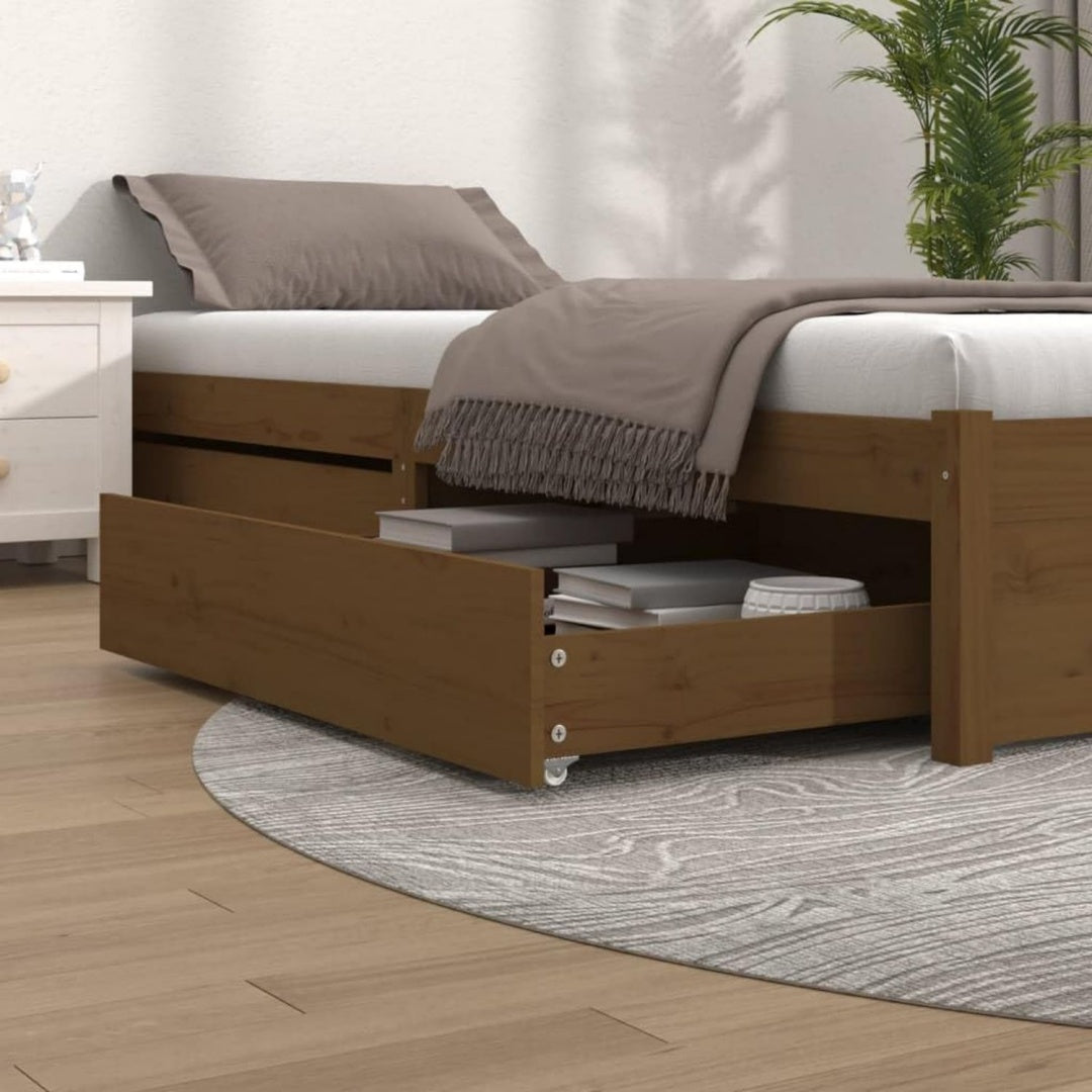 Commode marron en bois 95 x 103 x 18 cm